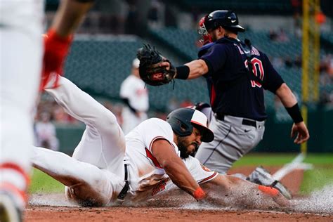 Orioles explode for seven runs early, hold on late in 8-5 win over Guardians